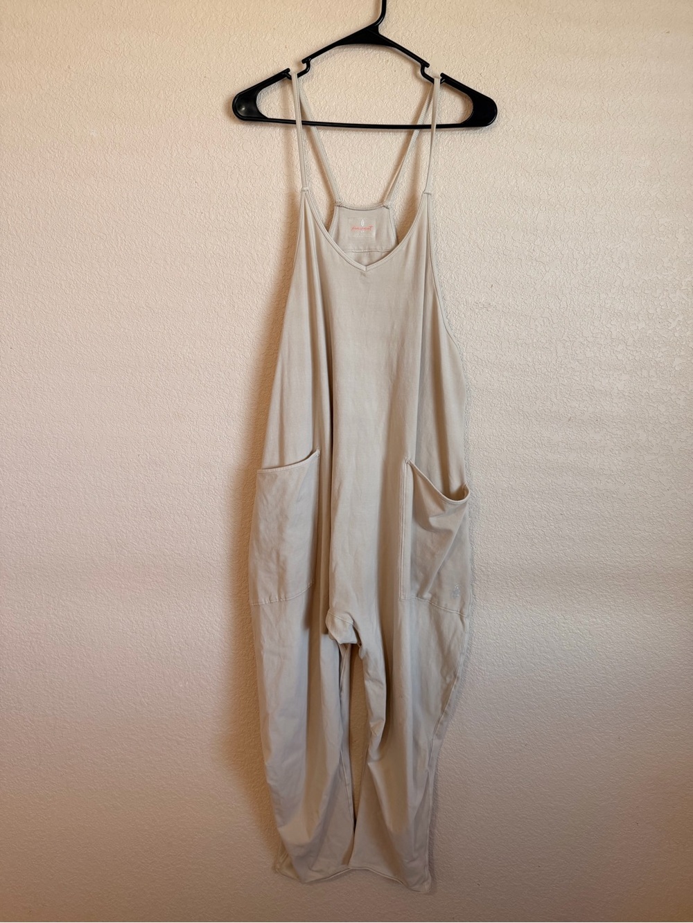 Free People Movement Hot Shot Onesie - Light Beige/Cream - Picture 1 of 7